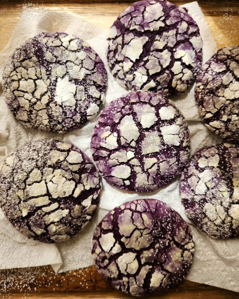 Ube Crinkle Cookies Recipe