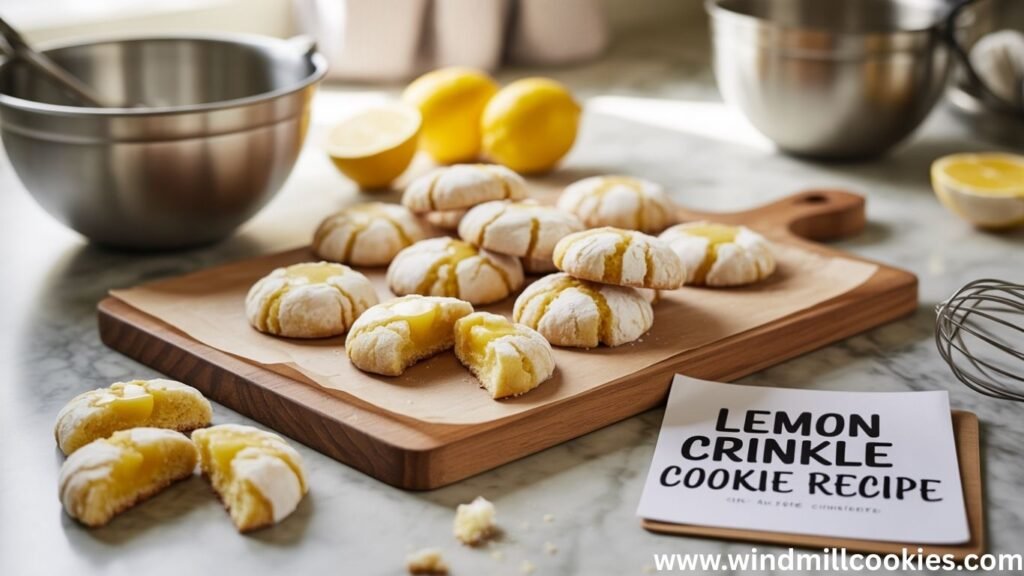 Lemon Crinkle Cookie Recipe