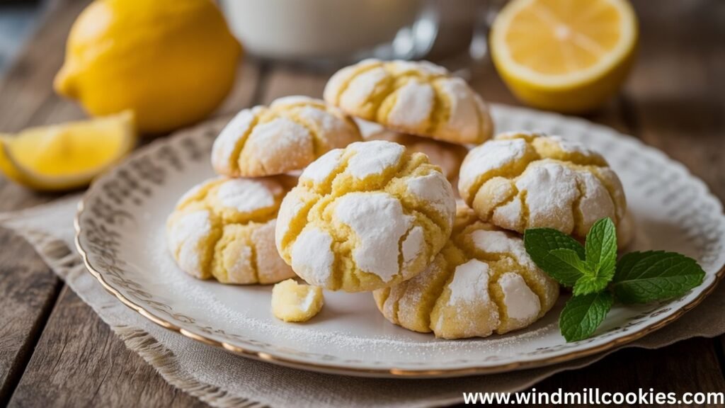 Lemon Crinkle Cookie Recipe