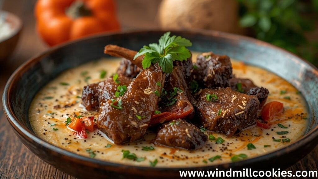 Peppered Oxtail with Coconut Milk Recipe
