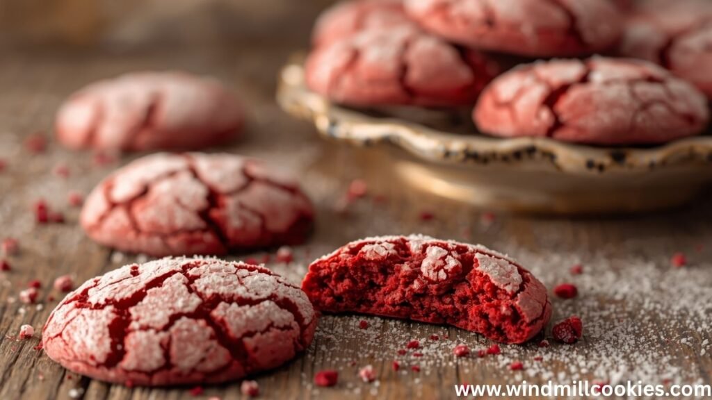 Red Velvet Crinkle Cookies Recipe
