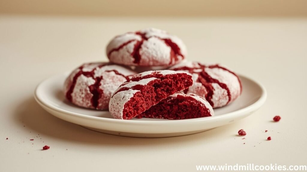 Red Velvet Crinkle Cookies Recipe