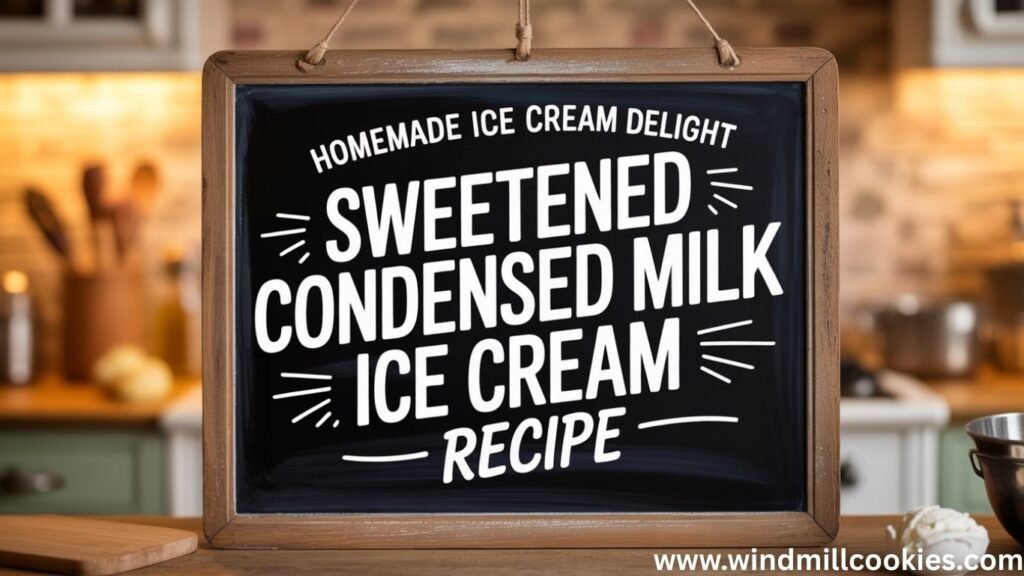 Sweetened Condensed Milk Ice Cream Recipe