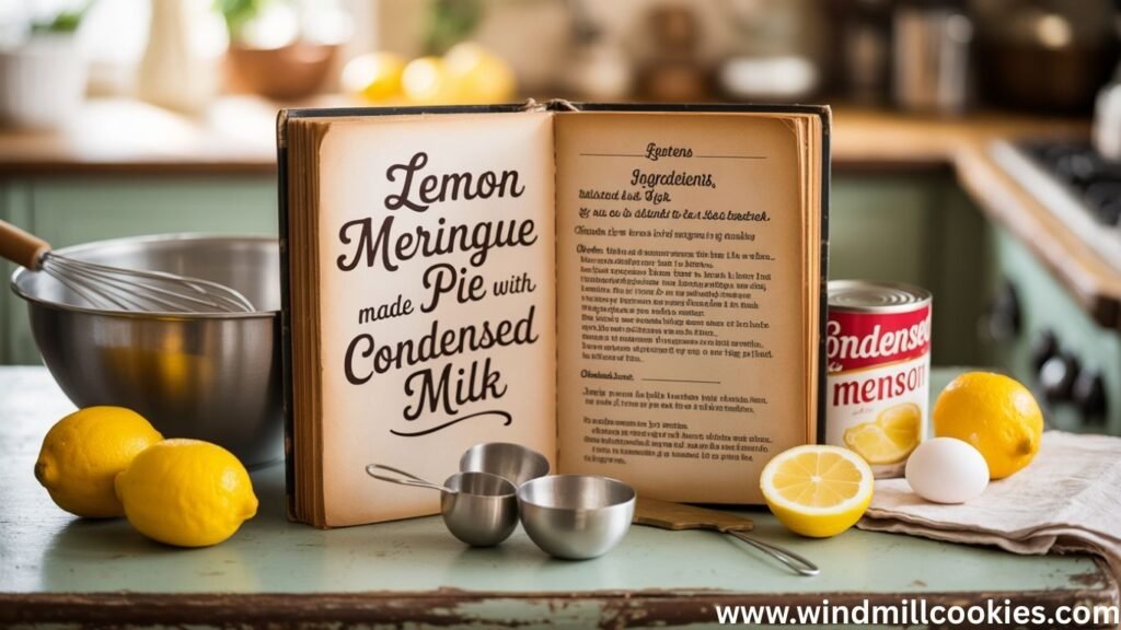 Recipe for Lemon Meringue Pie Made with Condensed Milk