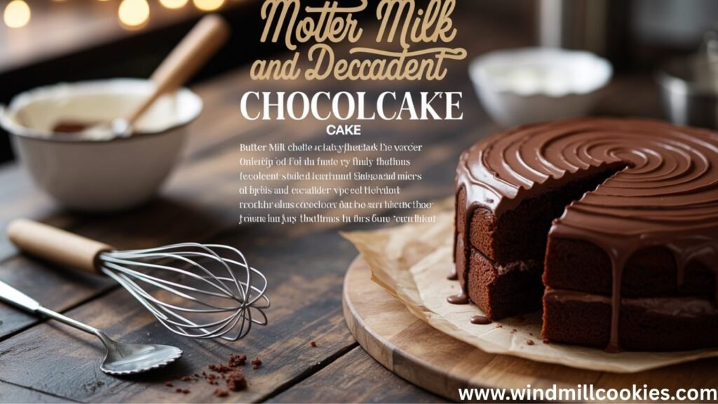 The Best Butter Milk Chocolate Cake Recipe