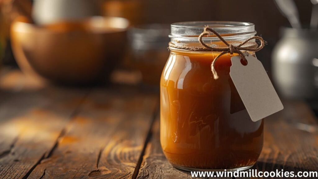 homemade caramel sauce with sweetened condensed milk