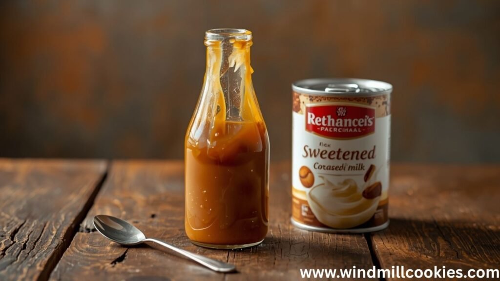 homemade caramel sauce with sweetened condensed milk
