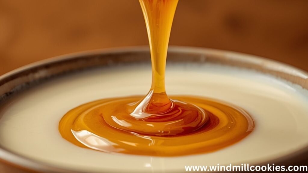 homemade caramel sauce with sweetened condensed milk