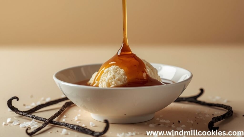 homemade caramel sauce with sweetened condensed milk