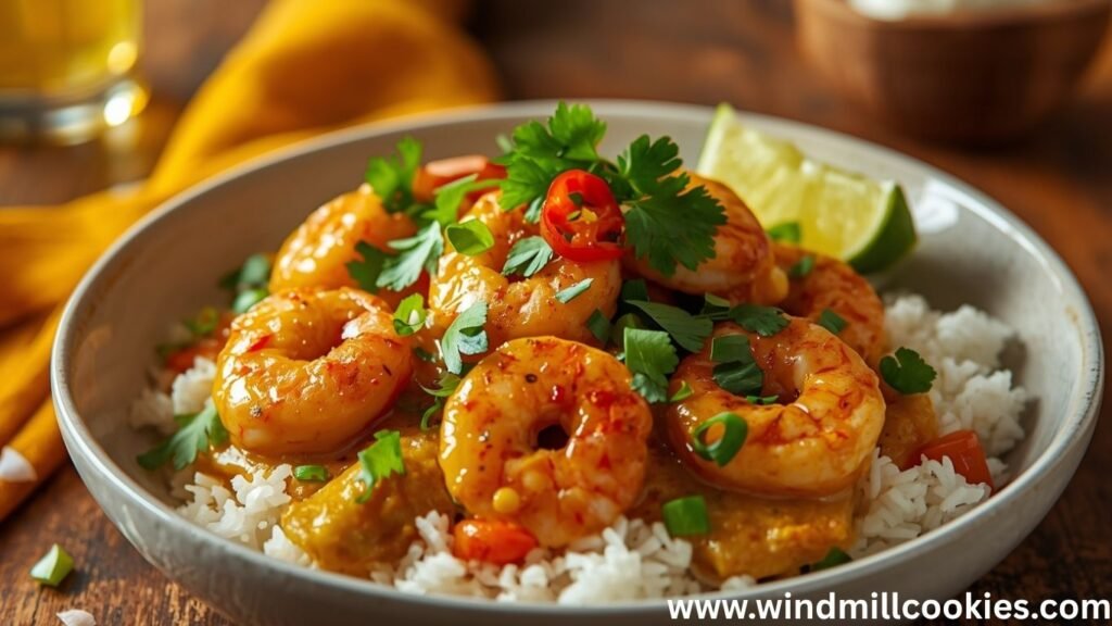 Jamaican Curry Shrimp Recipe with Coconut Milk