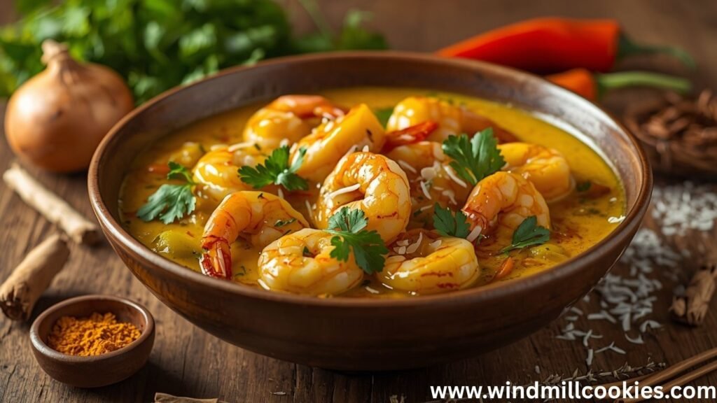 Jamaican Curry Shrimp Recipe with Coconut Milk