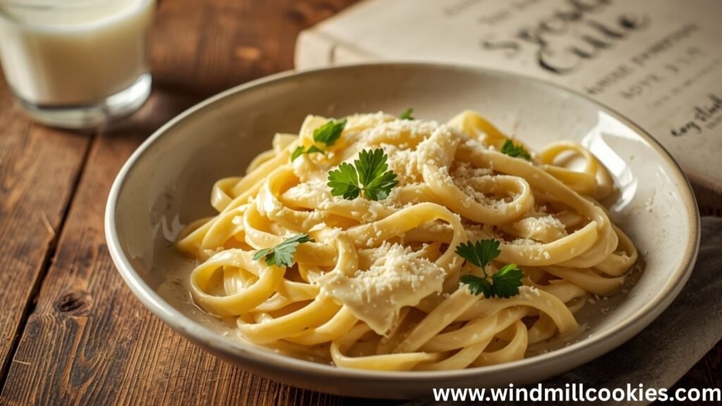 Alfredo Pasta Recipe with Milk