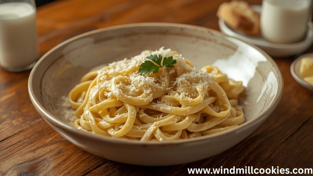 Alfredo Pasta Recipe with Milk