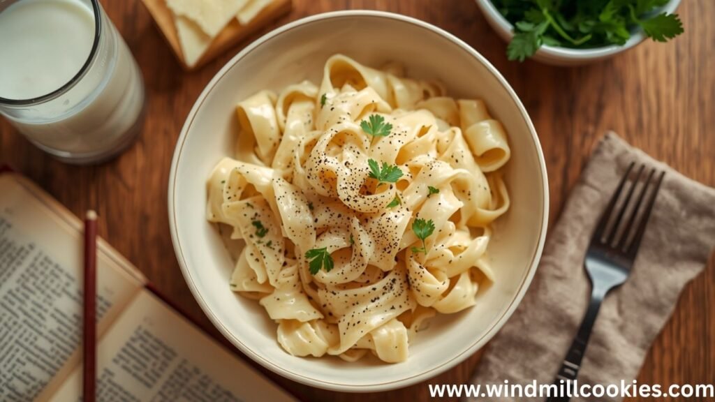 Alfredo Pasta Recipe with Milk
