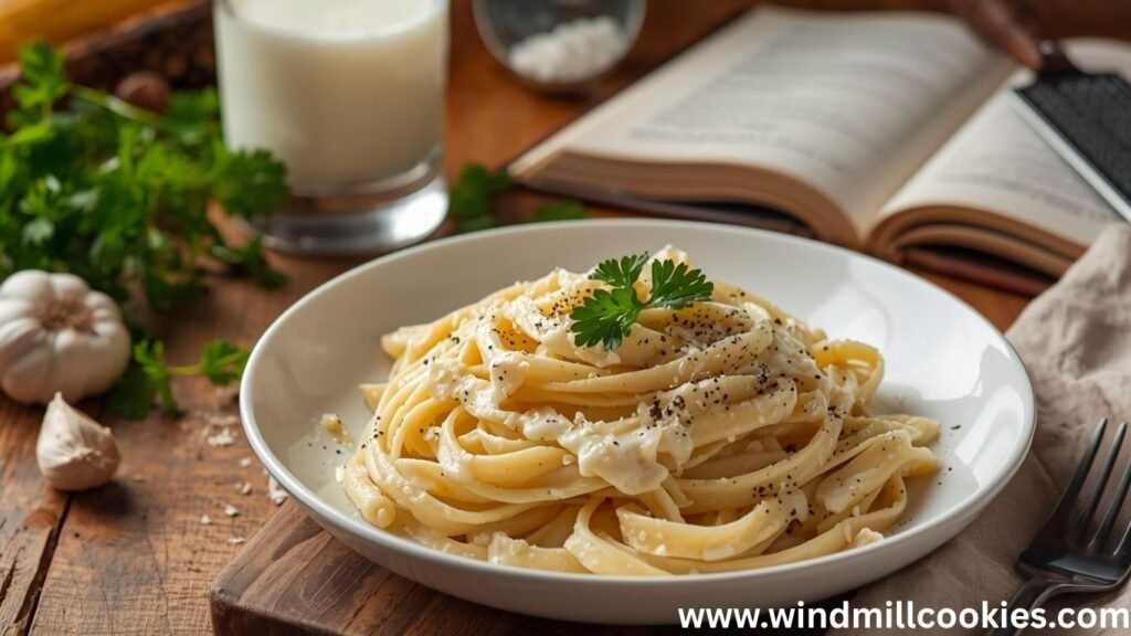 Alfredo Pasta Recipe with Milk